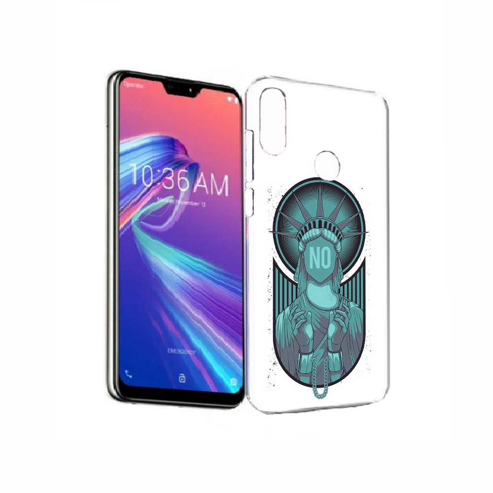 

Чехол MyPads Tocco для Asus ZenFone Max Pro (M2) (ZB631KL) статуя свободы зеленый, Прозрачный, Tocco