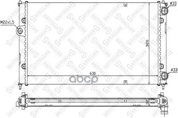

Радиатор системы охлаждения Stellox 1025245SX