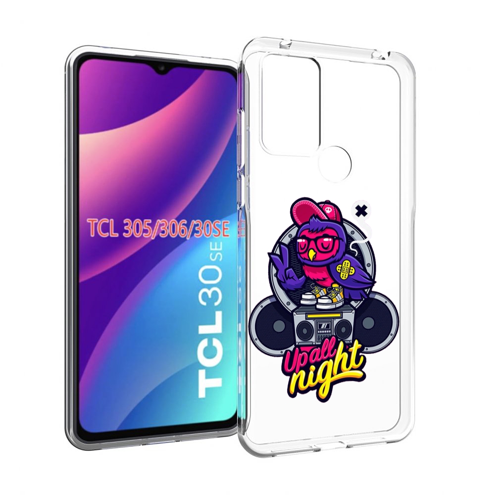 

Чехол MyPads попугай любит музыку для TCL 30SE/305/306/30E, Tocco