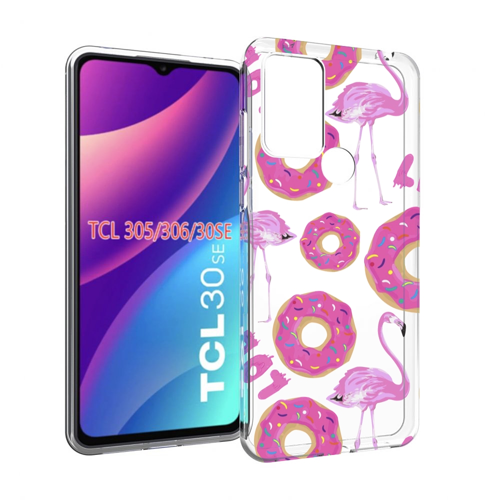 

Чехол MyPads пончики-фламинго для TCL 30SE/305/306/30E, Tocco