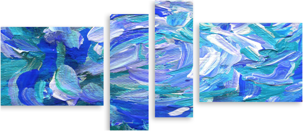 

Картина модульная на холсте Модулка Произведение красок 90x41 см, 4753