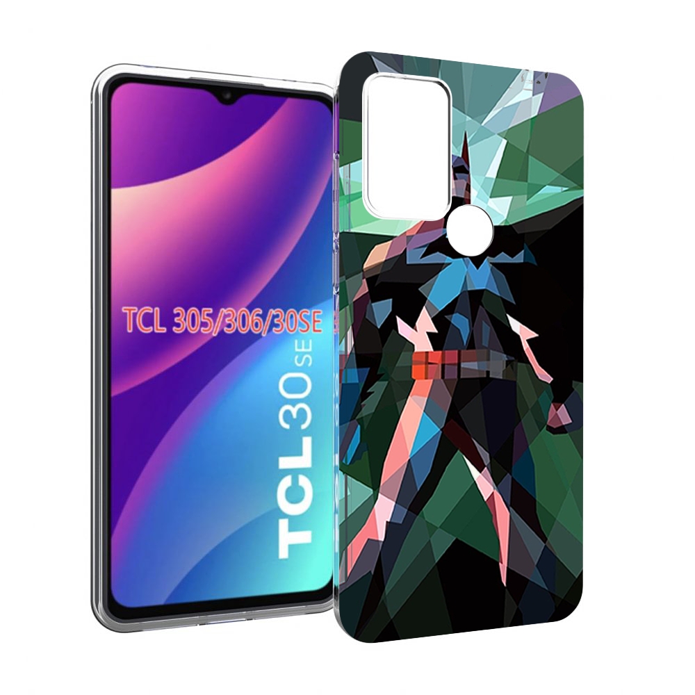 

Чехол MyPads полигональный-бэтмен-арт для TCL 30SE/305/306/30E, Tocco