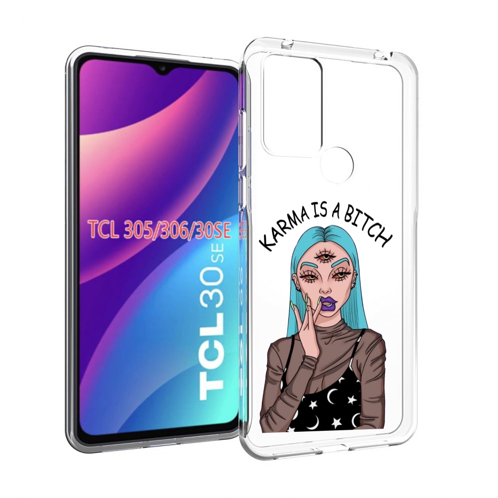 

Чехол MyPads плохая-карма женский для TCL 30SE/305/306/30E, Tocco