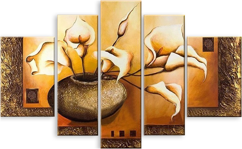 

Картина модульная на холсте Модулка Ваза с цветами 120x72 см, 475