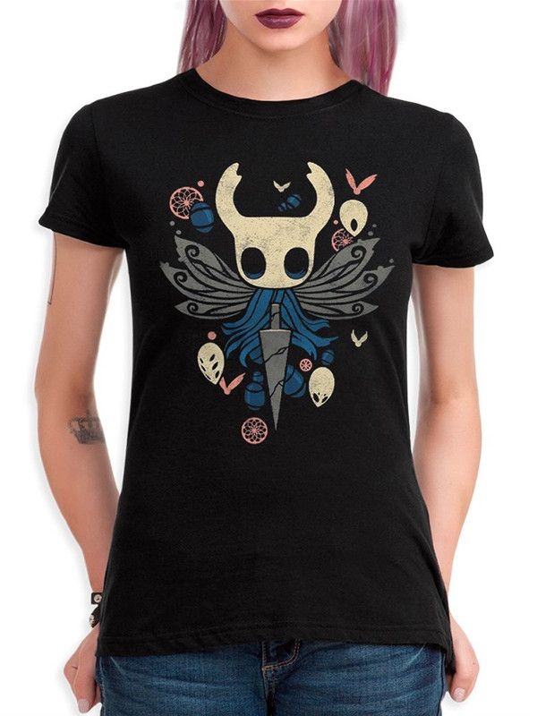 

Футболка женская DreamShirts Studio Игра Hollow Knight HOL-37821-1 черная L, Черный, Игра Hollow Knight HOL-37821-1