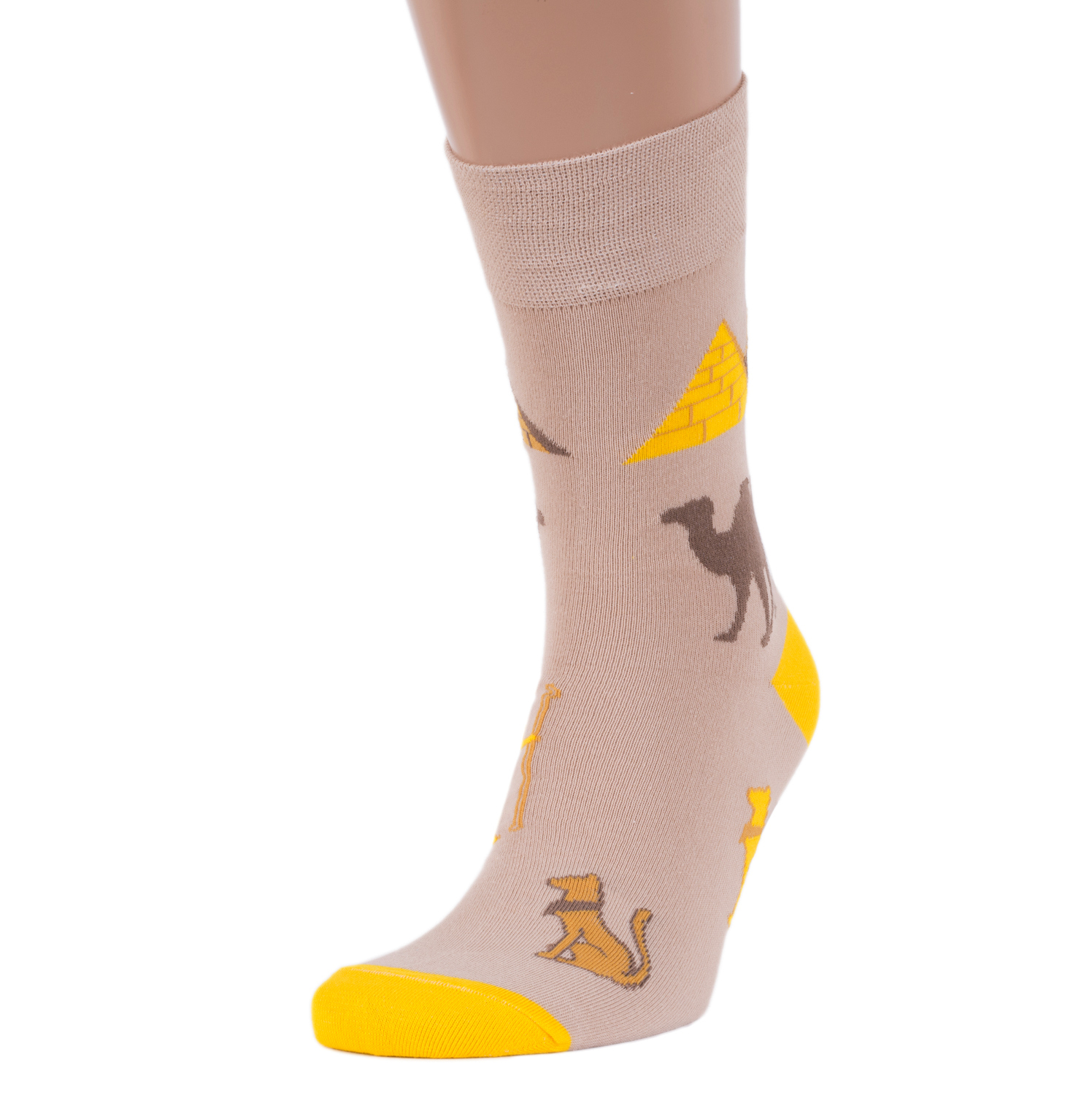 

Носки мужские MoscowSocksClub бежевые 25 (38-40), nm-68
