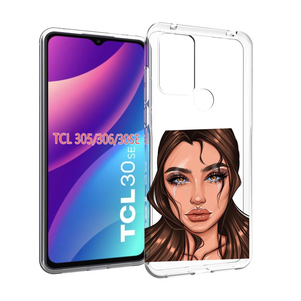 

Чехол MyPads плачущая-девушка женский для TCL 30SE/305/306/30E, Tocco
