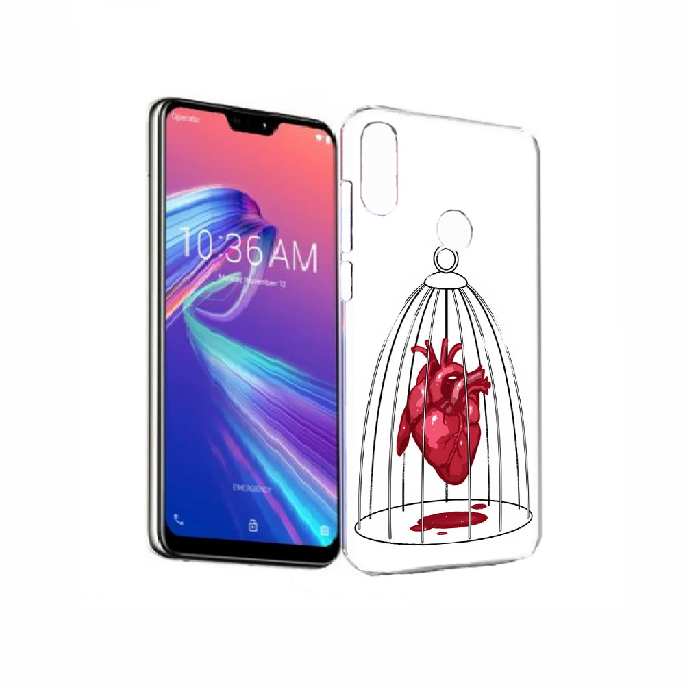 Чехол MyPads Tocco для Asus ZenFone Max Pro (M2) (ZB631KL) сердце в клетке