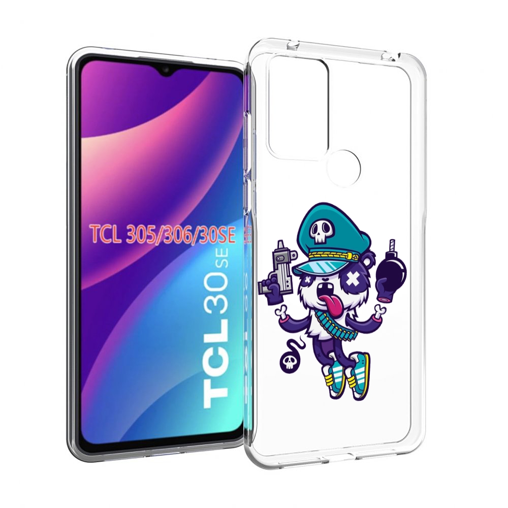 

Чехол MyPads персонаж с пистолетом и бомбочкой для TCL 30SE/305/306/30E, Tocco