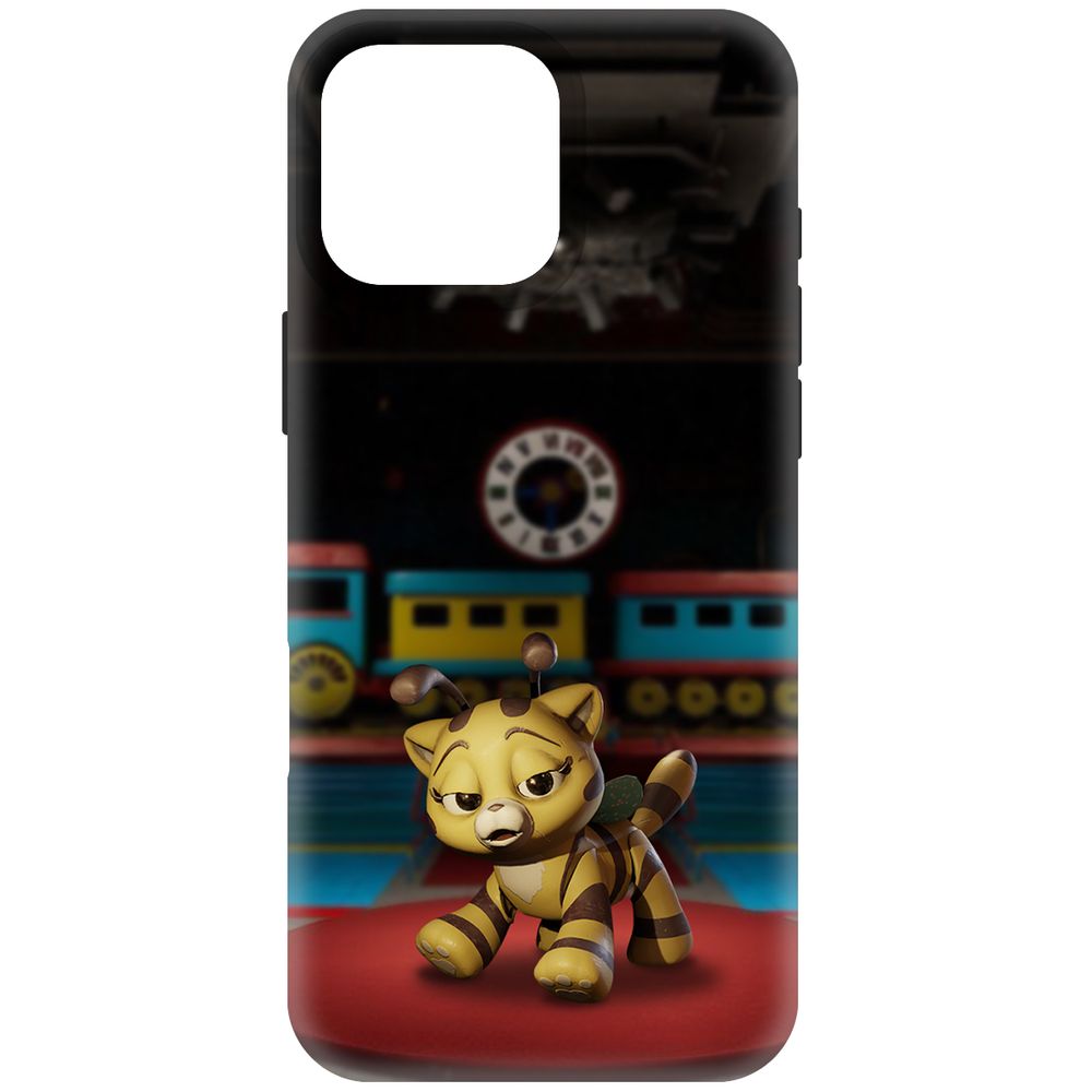 

Чехол-накладка Krutoff Soft Case Хаги Ваги - Кошка-Пчёлка для iPhone 16 Pro Max черный