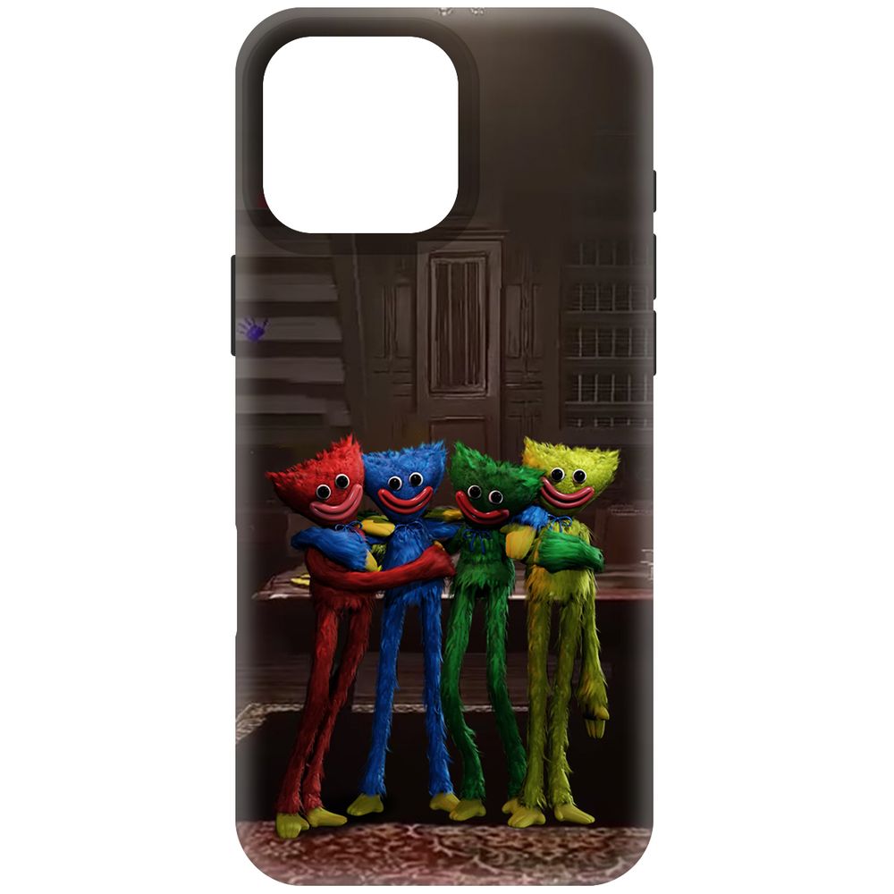 

Чехол-накладка Krutoff Soft Case Хаги Ваги - Мини-Хаги для iPhone 16 Pro Max черный