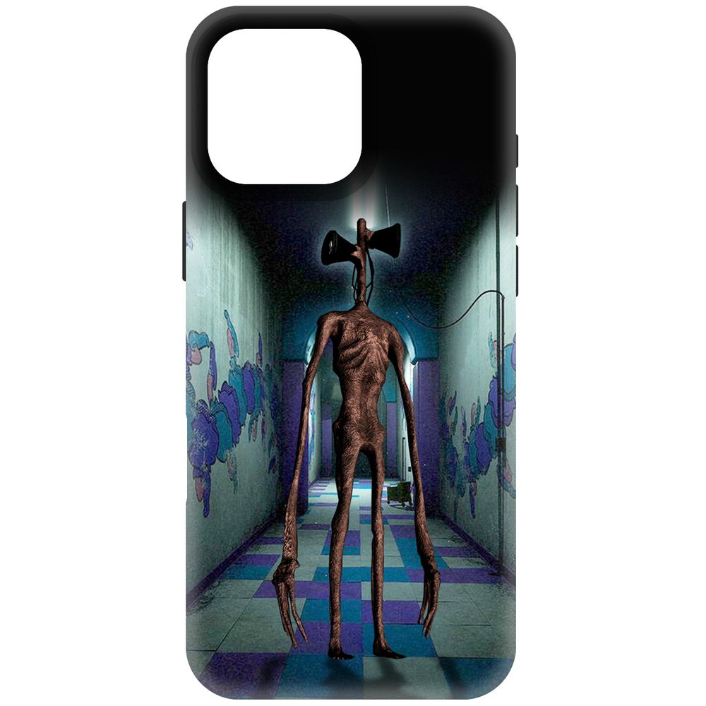 

Чехол-накладка Krutoff Soft Case Хаги Ваги - Сиреноголовый для iPhone 16 Pro Max черный