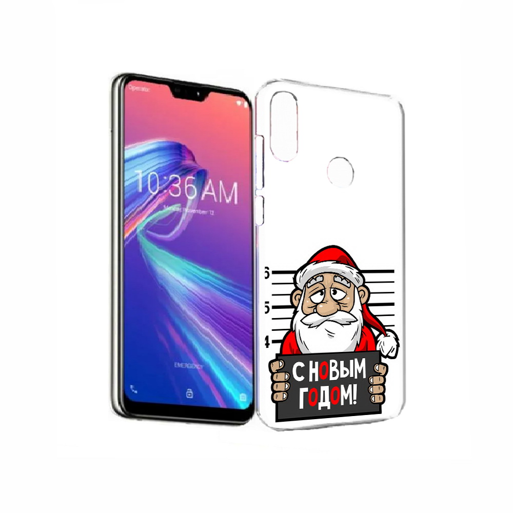 

Чехол MyPads Tocco для Asus ZenFone Max Pro (M2) (ZB631KL) ДМ с новым годом заключенный, Прозрачный, Tocco