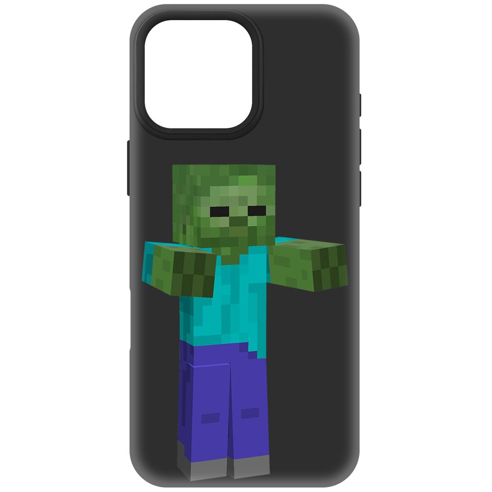 

Чехол-накладка Krutoff Soft Case Minecraft-Гигант для iPhone 16 Pro Max черный