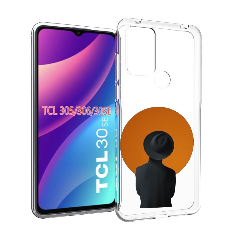 

Чехол MyPads парень в шляпе в оранжевом кружке для TCL 30SE/305/306/30E, Tocco