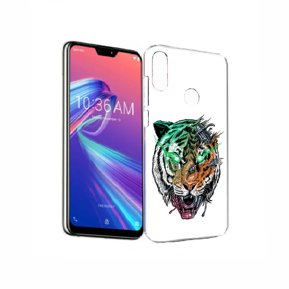 

Чехол MyPads Tocco для Asus ZenFone Max Pro (M2) (ZB631KL) робо-тигр, Прозрачный, Tocco