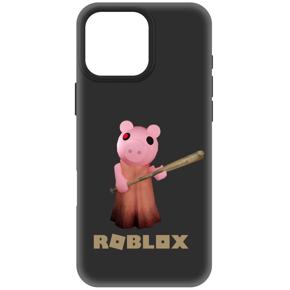 

Чехол-накладка Krutoff Soft Case Roblox-Пигги для iPhone 16 Pro Max черный