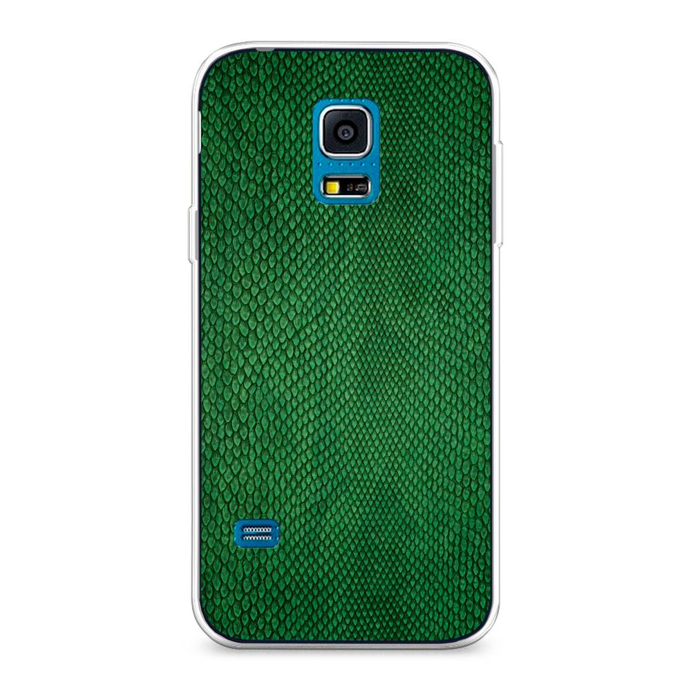 фото Чехол awog "изумрудная змея" для samsung galaxy s5 mini