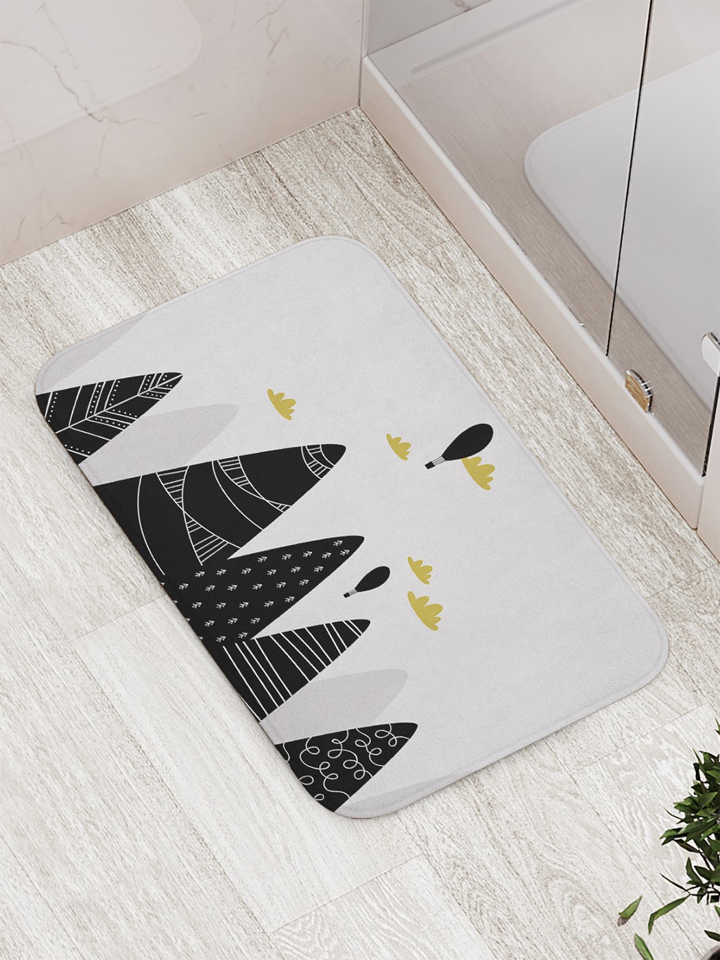 

Коврик противоскользящий для ванной, сауны, бассейна, 77х52 см bath_72969 JoyArty