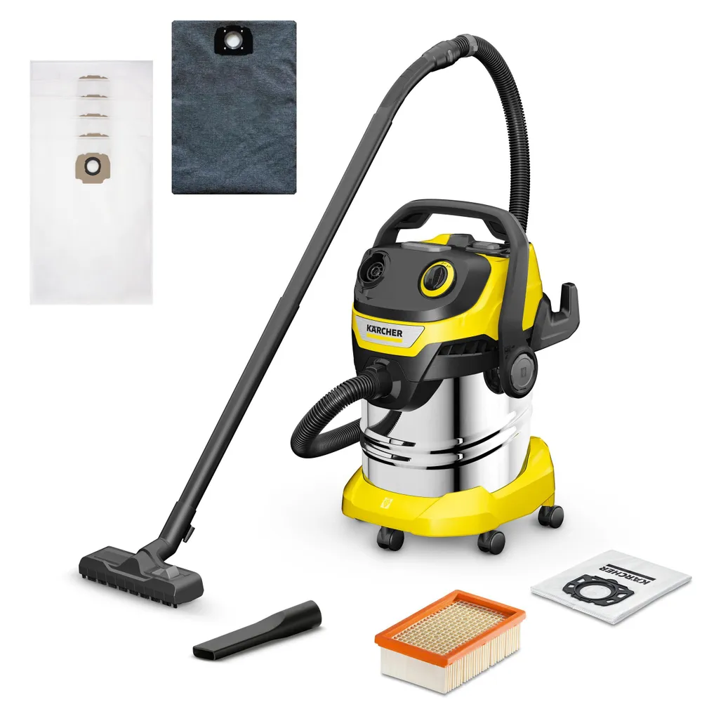 Хозяйственный пылесос Karcher WD 5 S V-25/5/22,25 л+1 многоразовый, 5 одноразовых фильтров