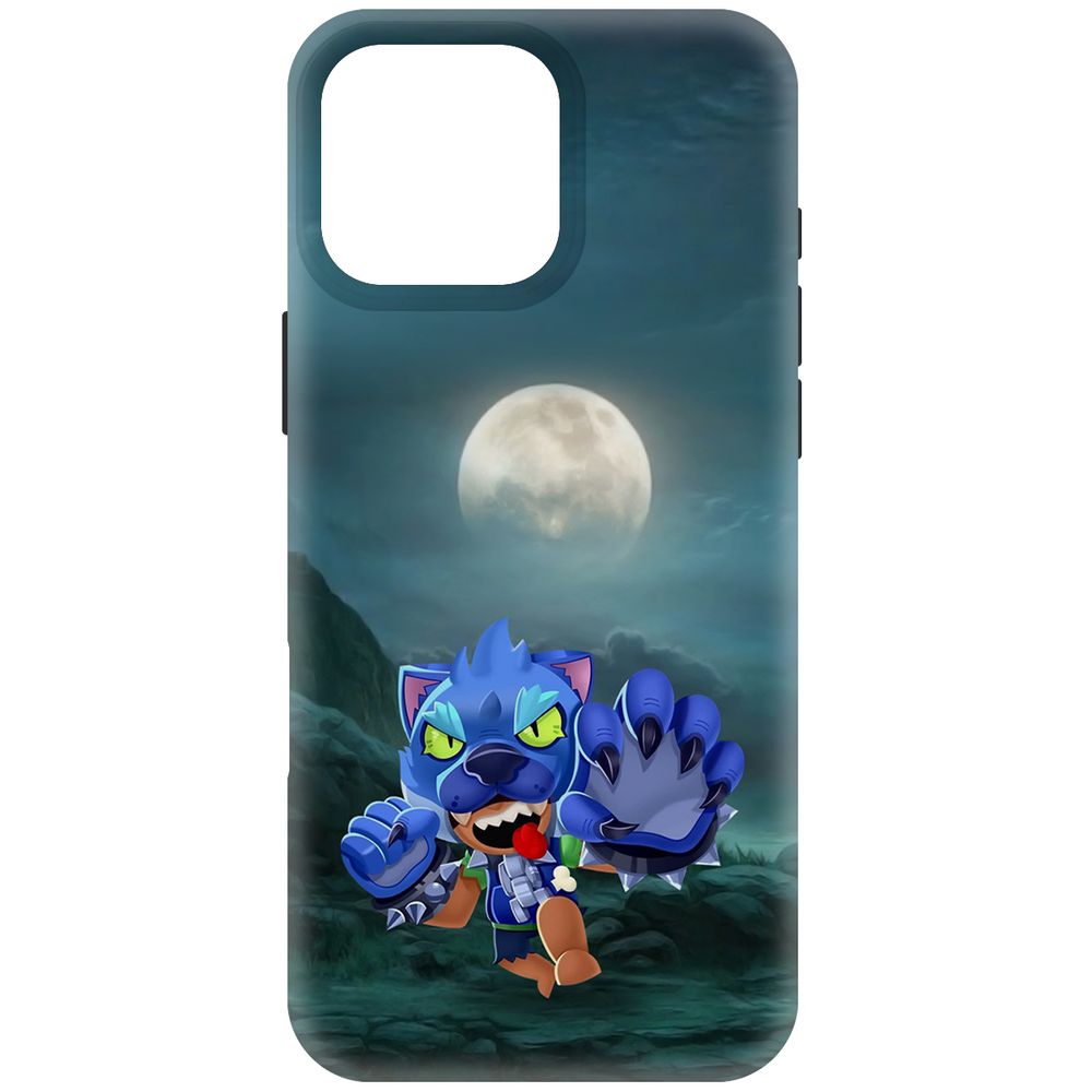

Чехол-накладка Krutoff Soft Case Brawl Stars - Оборотень Леон для iPhone 16 Pro Max черный