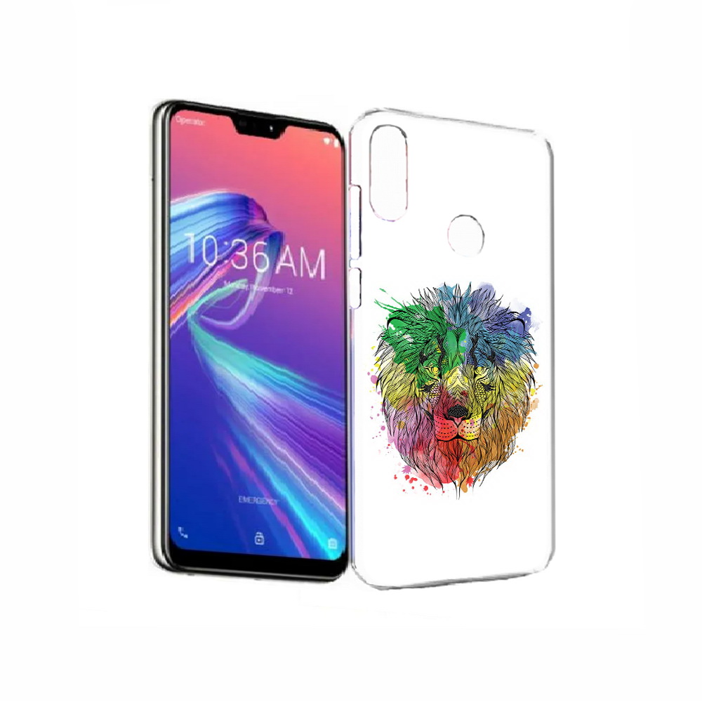

Чехол MyPads Tocco для Asus ZenFone Max Pro (M2) (ZB631KL) разноцветный гордый лев, Прозрачный, Tocco