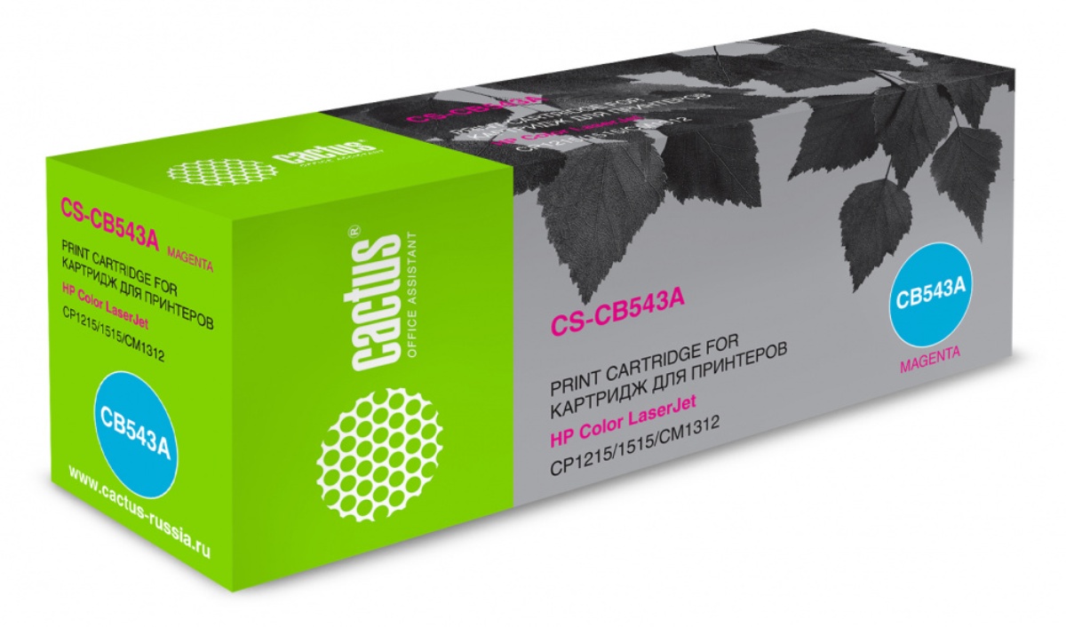 Картридж для лазерного принтера CACTUS CS-CB543A (CS-CB543A) пурпурный, совместимый