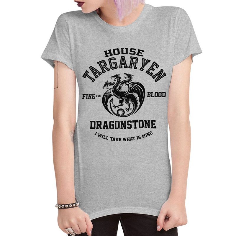 

Футболка женская DreamShirts Studio Дом Дракона - Игра Престолов 32012-1 серая XL, Серый, Дом Дракона - Игра Престолов 32012-1