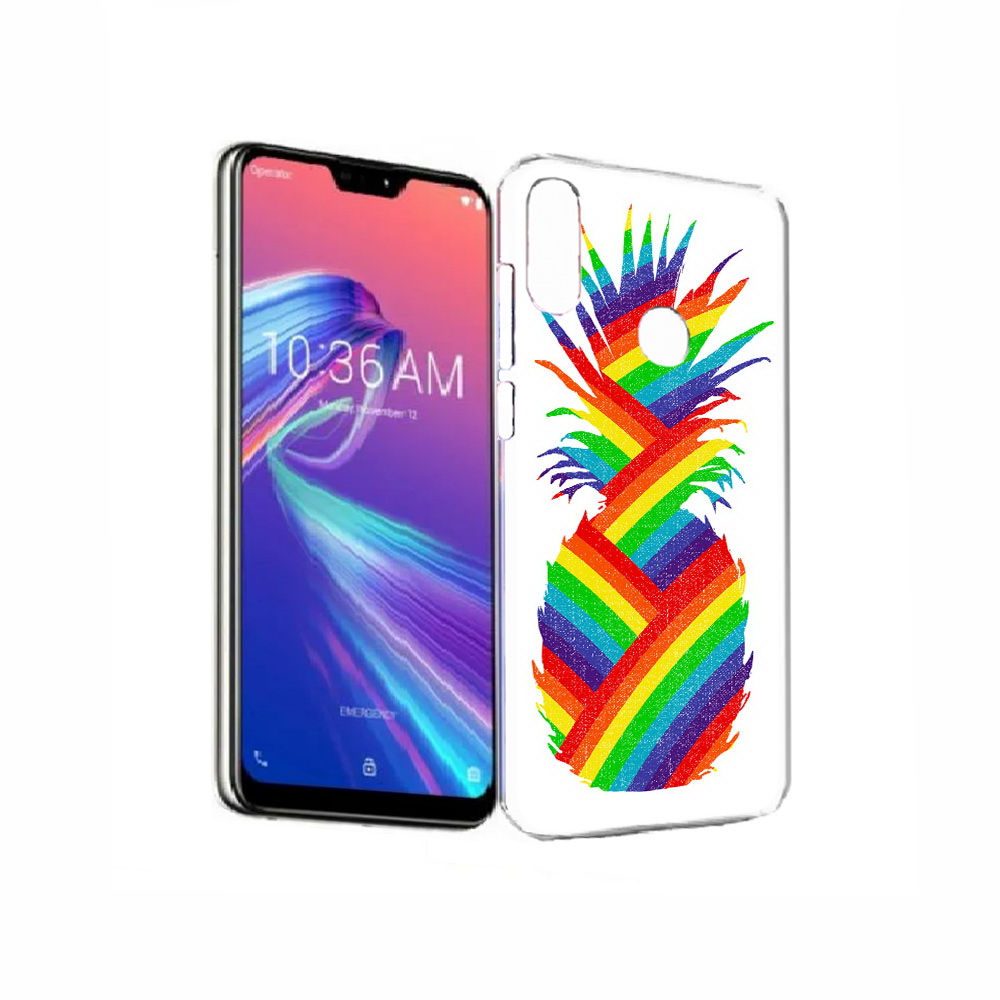 

Чехол MyPads Tocco для Asus ZenFone Max Pro (M2) (ZB631KL) радужный ананас, Прозрачный, Tocco