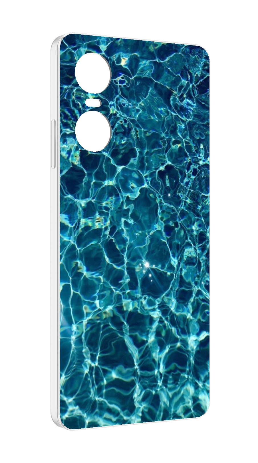 

Чехол MyPads красивая голубая вода для Tecno Pop 6 Pro, Прозрачный, Tocco