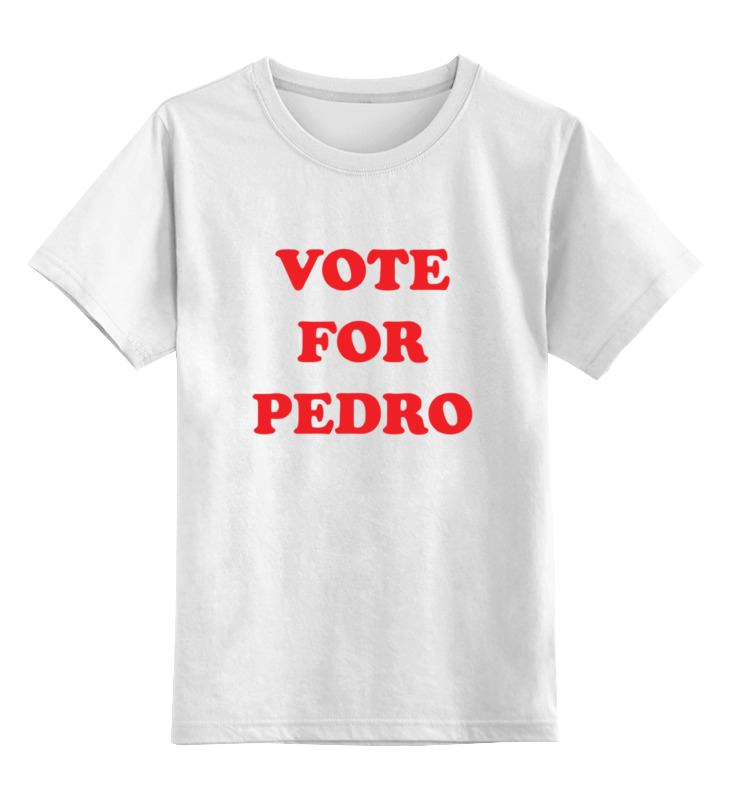 

Детская футболка Printio Vote for pedro цв.белый р.104, 0000000723992