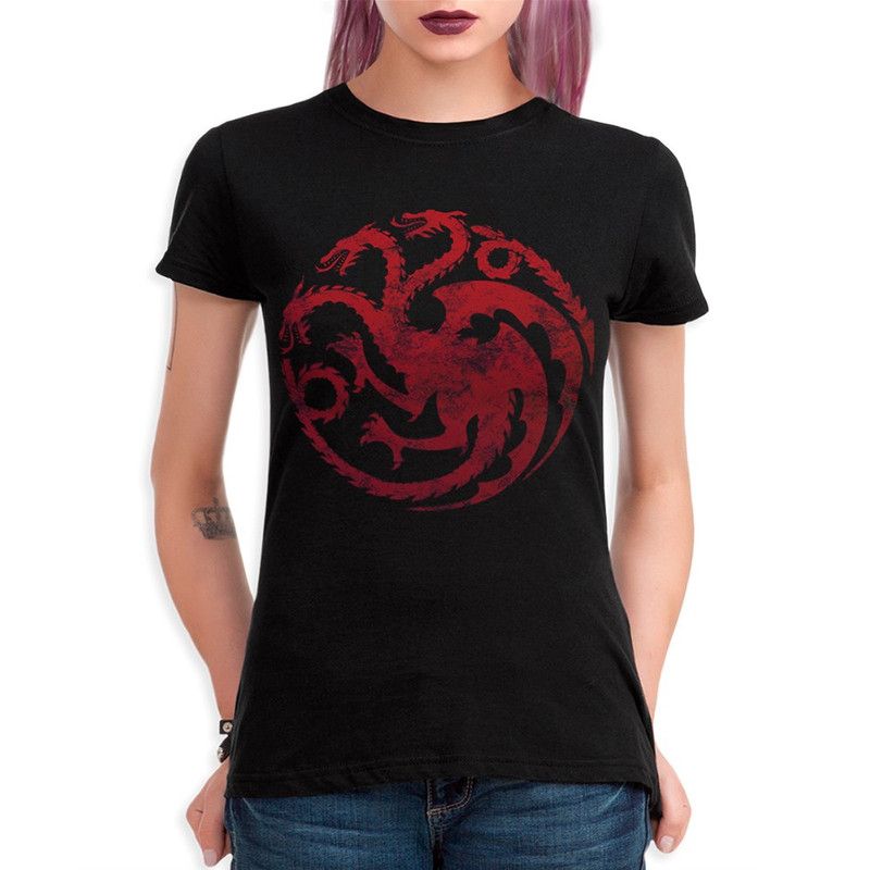 

Футболка женская DreamShirts Studio Дом Дракона - Игра Престолов 22981b-1 черная M, Черный, Дом Дракона - Игра Престолов 22981b-1