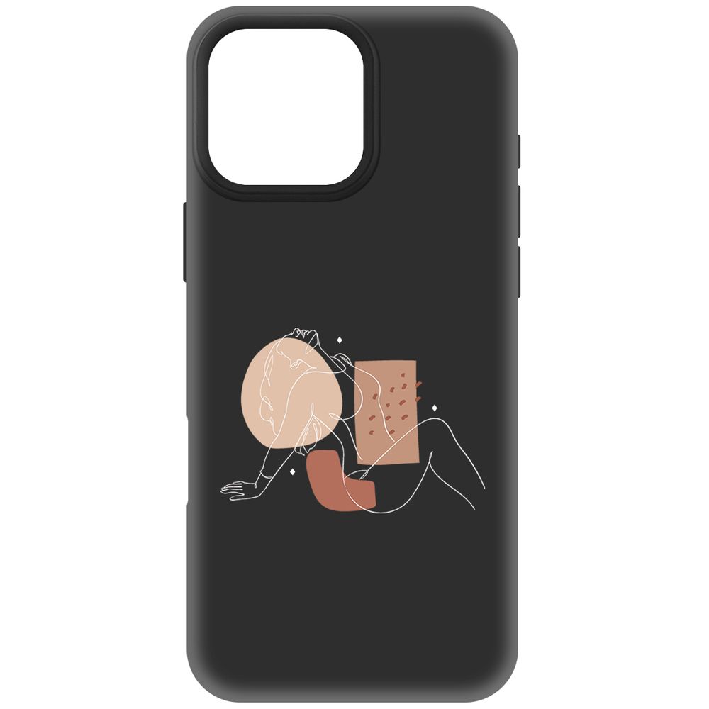 

Чехол-накладка Krutoff Soft Case Чувственность для iPhone 16 Pro Max черный