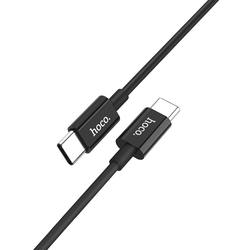 

Кабель Type-C HOCO X23 Skilled для Type-C, PD, 3А, 1м, черный