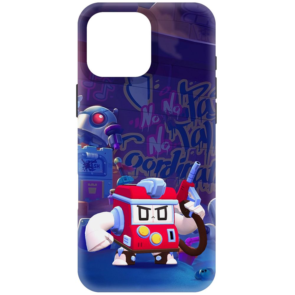 

Чехол-накладка Krutoff Soft Case Brawl Stars - V8-БИТ для iPhone 16 Pro Max черный