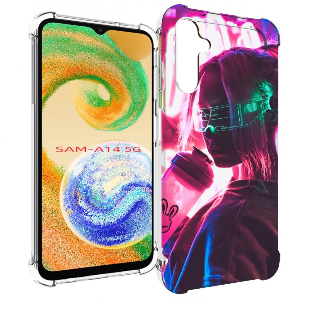 

Чехол MyPads девушка неоновый фон женский для Samsung Galaxy A14 5G, Прозрачный, Tocco