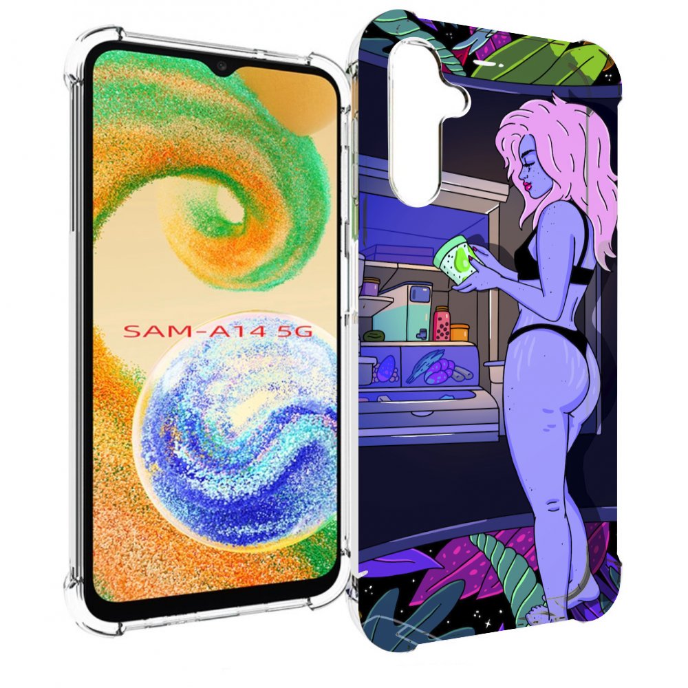

Чехол MyPads девушка любит покушать женский для Samsung Galaxy A14 5G, Прозрачный, Tocco