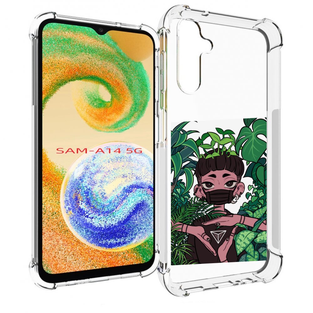

Чехол MyPads девушка в природе женский для Samsung Galaxy A14 5G, Прозрачный, Tocco