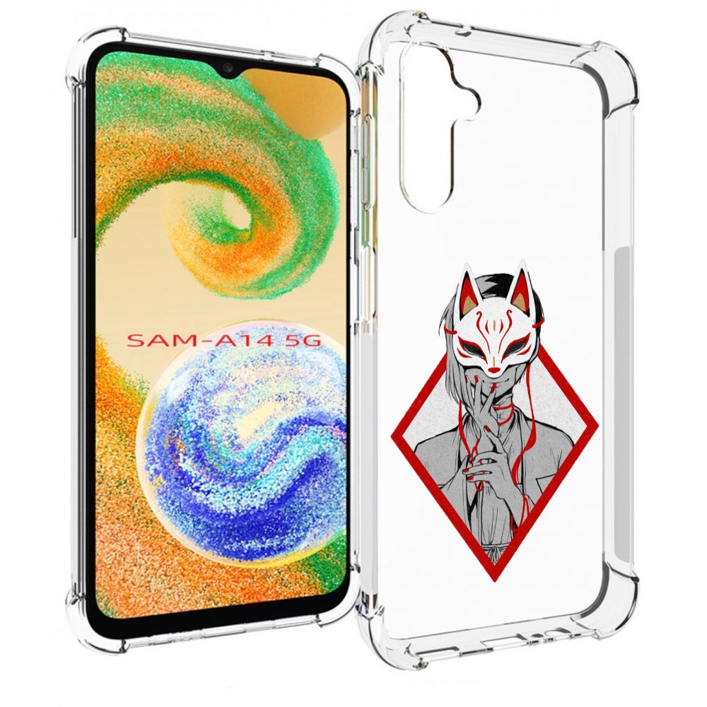 

Чехол MyPads девушка в маске япония для Samsung Galaxy A14 5G, Прозрачный, Tocco