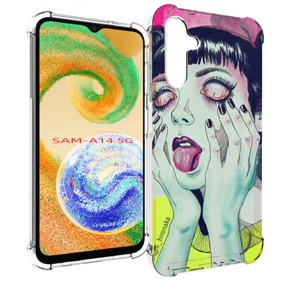 

Чехол MyPads девушка без зрачков для Samsung Galaxy A14 5G, Прозрачный, Tocco