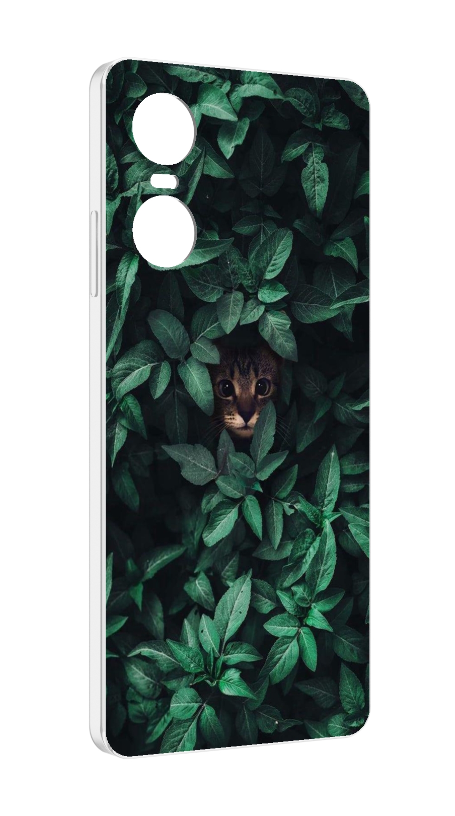 

Чехол MyPads котенок в листьях для Tecno Pop 6 Pro, Прозрачный, Tocco