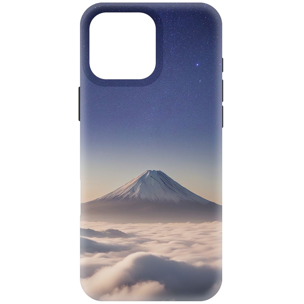 

Чехол-накладка Krutoff Soft Case Япония, Фудзияма для iPhone 16 Pro Max черный