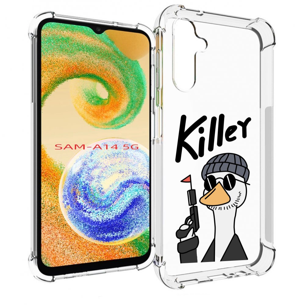 

Чехол MyPads гусь-с-пистолет для Samsung Galaxy A14 5G, Прозрачный, Tocco