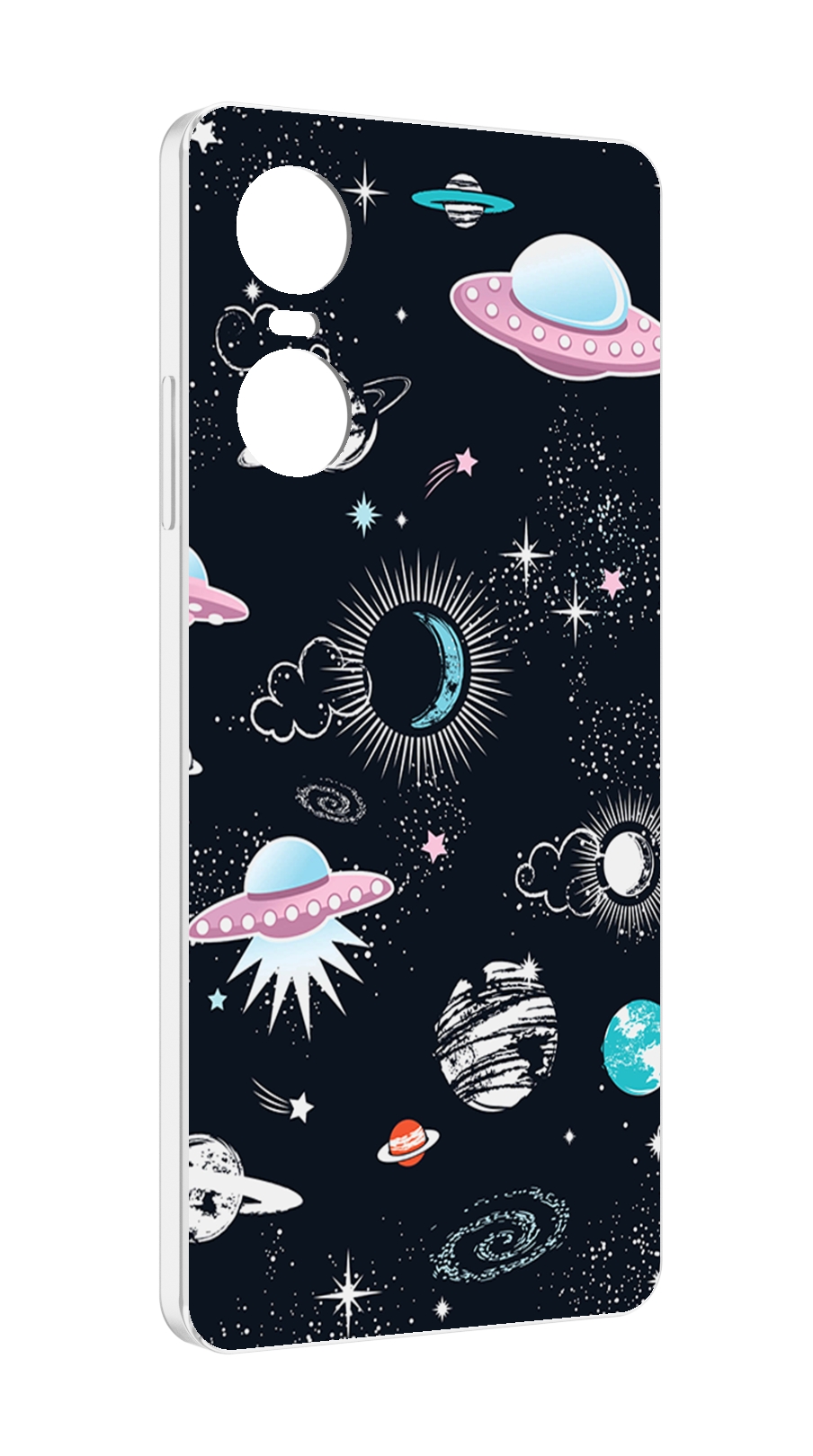 

Чехол MyPads космос-мини-картинки для Tecno Pop 6 Pro, Прозрачный, Tocco
