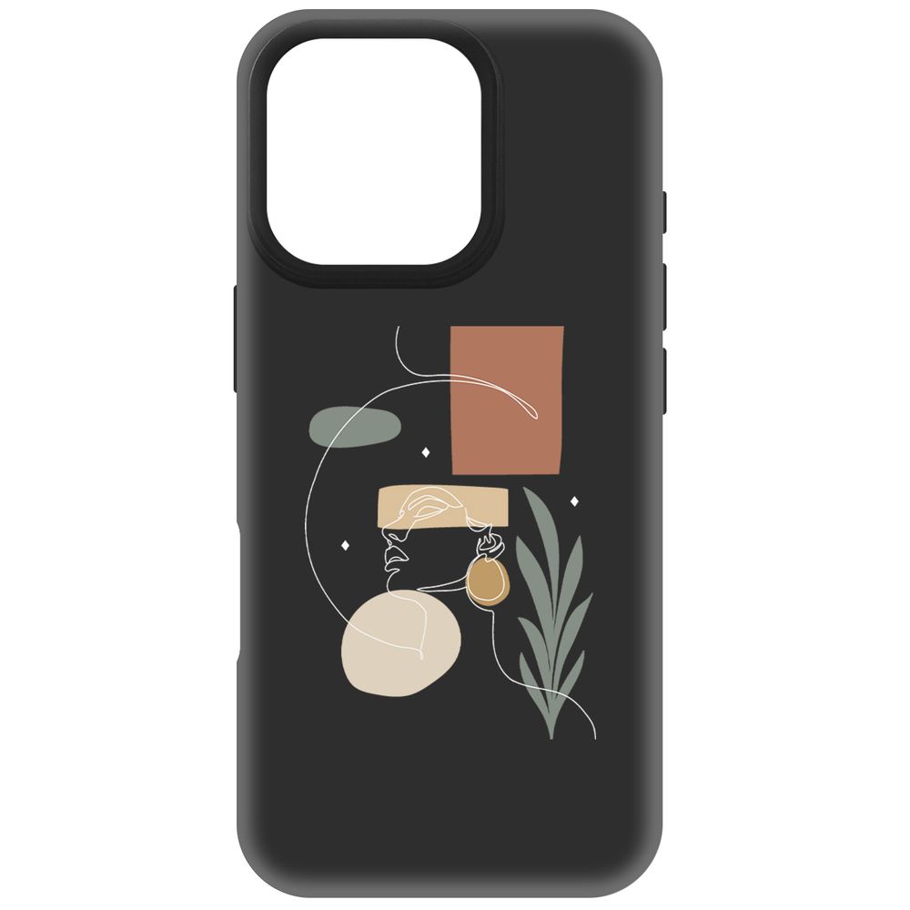 

Чехол-накладка Krutoff Soft Case Элегантность для iPhone 16 Pro черный