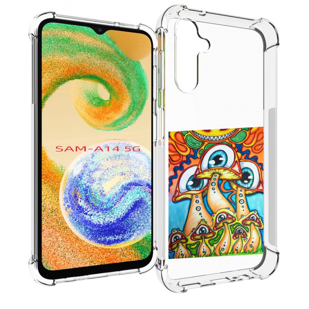 

Чехол MyPads грибы с глазами для Samsung Galaxy A14 5G, Прозрачный, Tocco