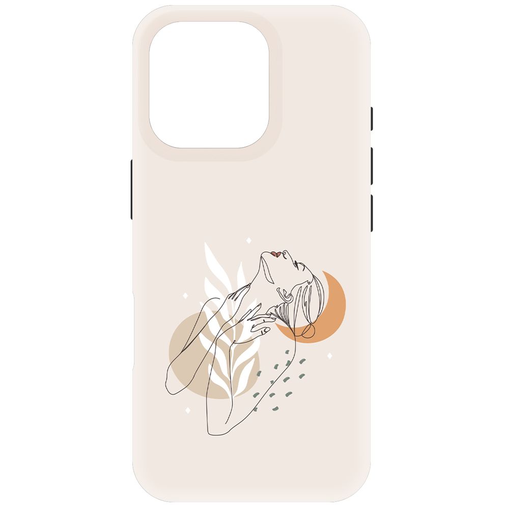 

Чехол-накладка Krutoff Soft Case Женственность для iPhone 16 Pro черный