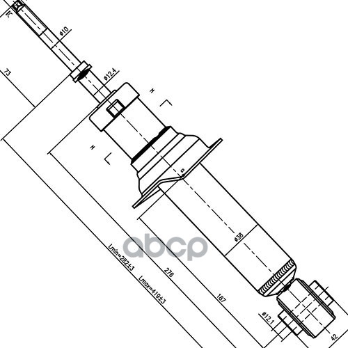 Z97379r_амортизатор Задний_zikmar Zikmar арт. Z97379R