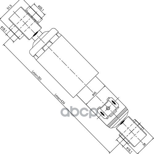 Z97369r_амортизатор Задний_zikmar Zikmar арт. Z97369R