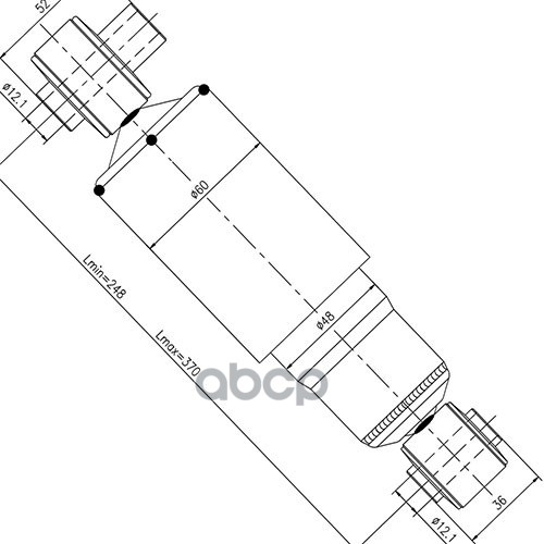 Z97366r_амортизатор Задний_zikmar Zikmar арт. Z97366R